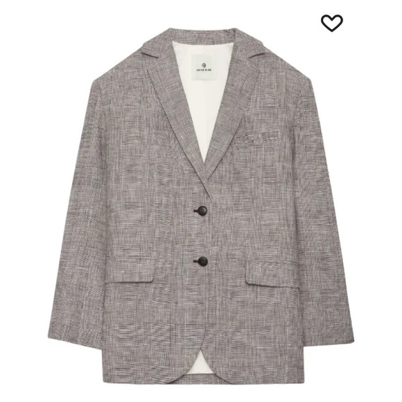 ANINE BING
Quinn plaid linen blazer size XS NWT - Picture 3 of 11